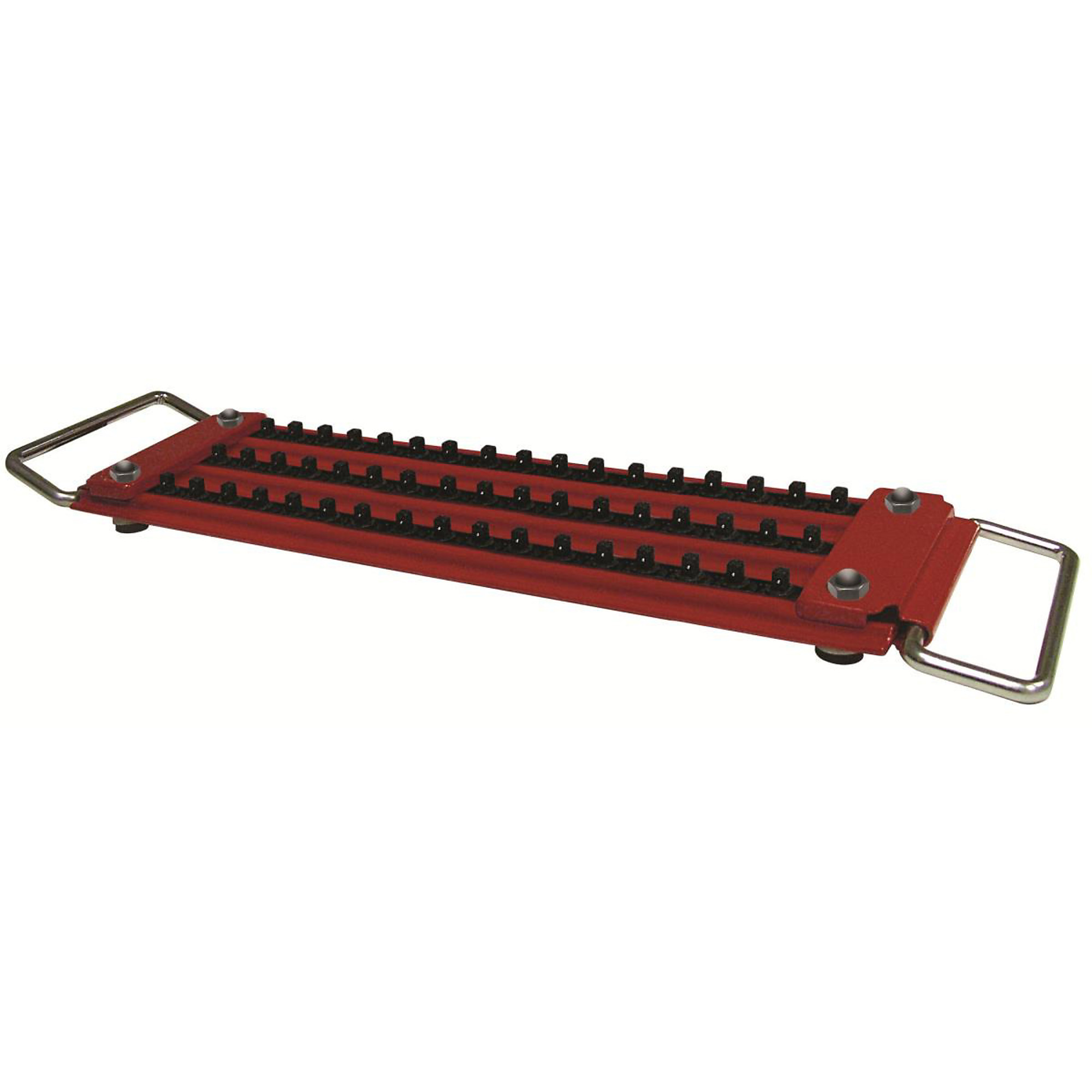 Mechanic's Time Savers Lock-A-Socket Tray — 3-Row, 1/4in. Drive, 51 Sockets, Powder-Coated Steel, Model# MTSLASTRAY25